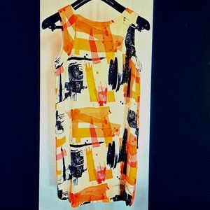 TIGER OF SWEDEN SILK dress SIZE 34 eu or SMALL ART TO WEAR Sleeveless FABULOUS